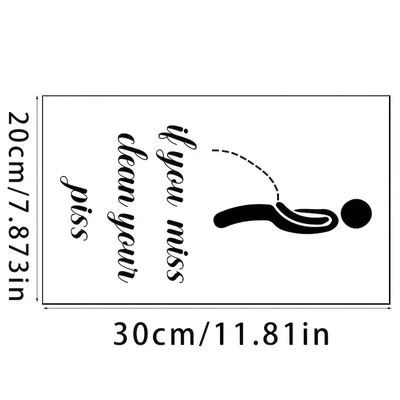 Removable Toilet Sticker
