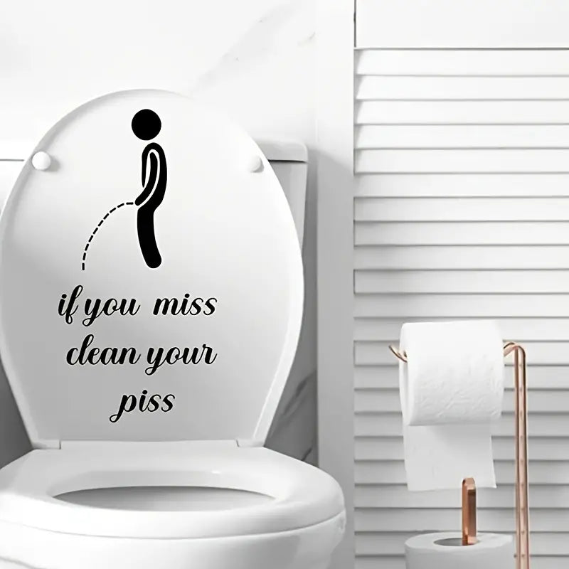 Removable Toilet Sticker