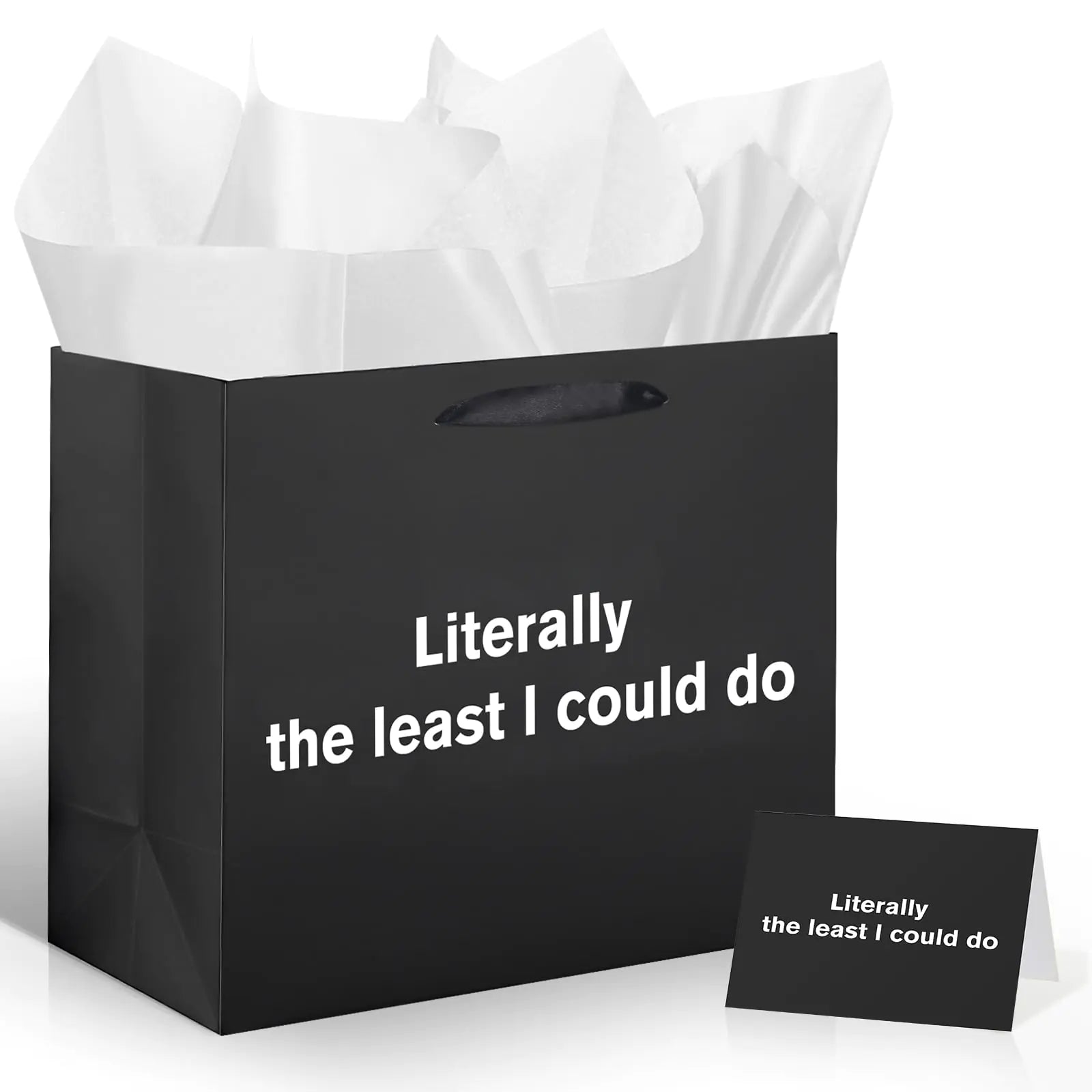 Gag Gift Bags with Tissue Paper and Greeting Card