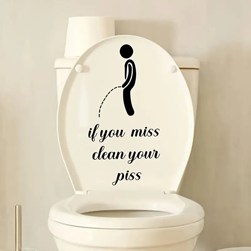 Removable Toilet Sticker