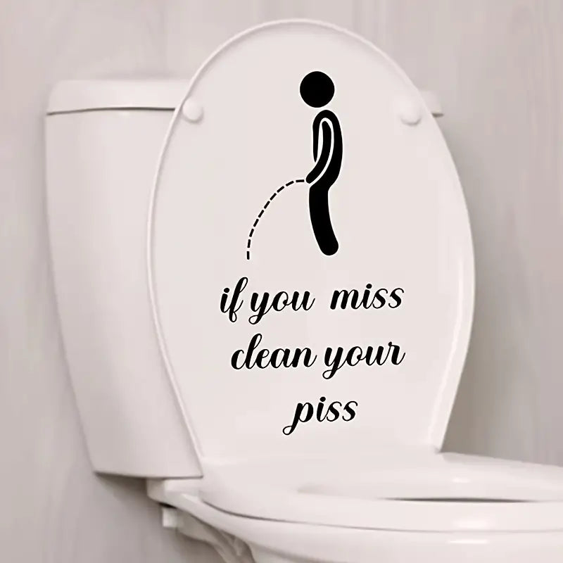 Removable Toilet Sticker